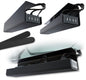 Scanfield Under Desk Cable Management Tray, No-Screw, 17-Inch, 4-Pack Black