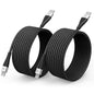 USB C iPhone Charger 10FT 2Pack, [Apple MFi Certified] Long USB C to Lightning Cable Braided Type C Fast Charging Cord for iPhone 14 13 12 11 8 7 6 6s XR/XS/SE/X, iPad - Black