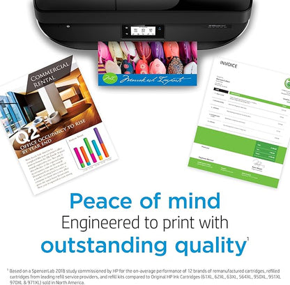 HP 62XL Black High-yield Ink Cartridges for HP Printers | Works with Printer Series: ENVY 5540, 5640, 5660, 7640, OfficeJet 5740, 8040, OfficeJet Mobile 200, 250 | Instant Ink | C2P05AN