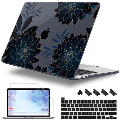 Lepeoac Case for MacBook Pro 13 inch Case M2 2022-2016 A2338 M1 A2251 A2289 A2159 A1989 A1708 A1706, Plastic Hard Shell + Keyboard Cover + Dust Plug, Happy Emoji