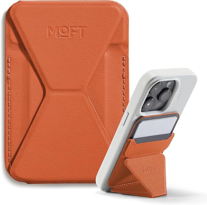 MOFT Magnetic Wallet Stand Compatible with iPhone 16/15/14/13/12 Series, Angle Adjustment MOVAS Phone Stand, Sunrise