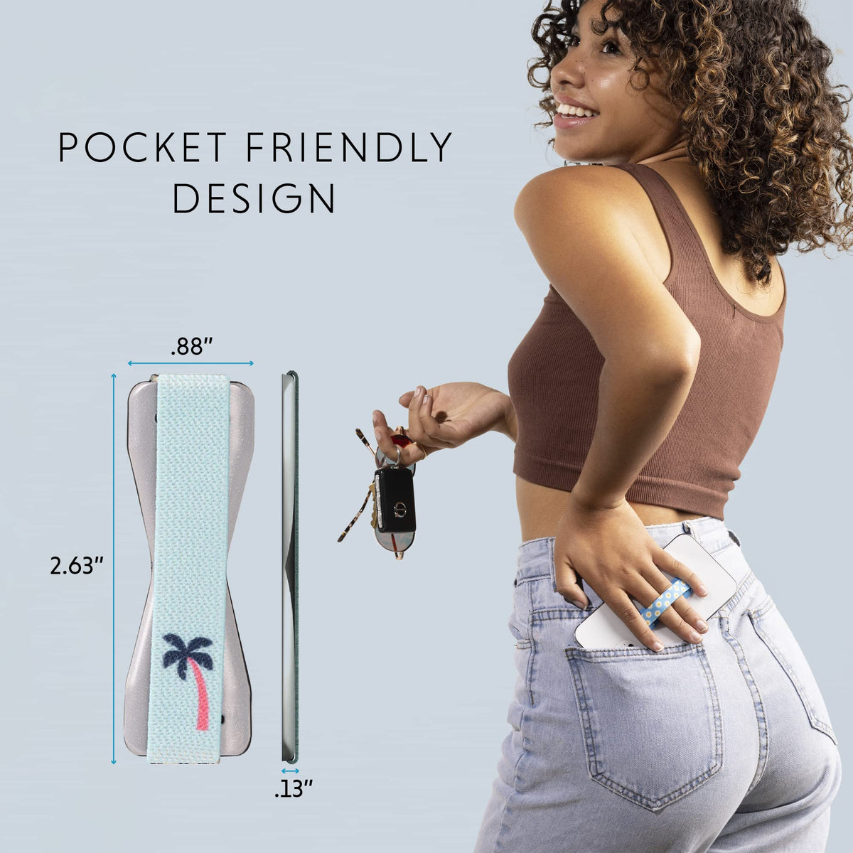 LOVEHANDLE Original Universal Phone Grip - Palm Tree