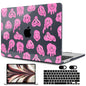 MEEgoodo Case for M5/M4/M3/M2 MacBook Air 13.6 inch 2026 2025 2024 2022, Fit Model A3449/A3240/A3113/A2681, Case Compatible with MacBook Air 13 inch, Pink Groovy Emoji