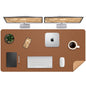 AFIING Leahter Desk Pad 47" x 17", Red,Desk Cover mat