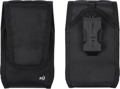 Nite Ize Clip Case Cargo Universal Rugged Phone Holster - Holster for Men's & Women's Belts - Utility Belt Pouch - Phone Accessories - XX-Large, Black
