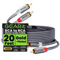 GEARit RCA Cables 1ft OFC, RCA Cables Car Audio with Dual Shielding & Gold-Plated Connectors, RCA Cable for Subwoofer Cable, Hi-Fi System, Amplifier, Active Speakers, Gaming Consoles