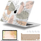 Lepeoac for MacBook Pro 16 inch Case 2019 2020 Release Model A2141, Plastic Hard Shell Cover with Keyboard Cover for MacBook Pro 16 inch with Touch Bar & Touch ID - Watercolor Floral