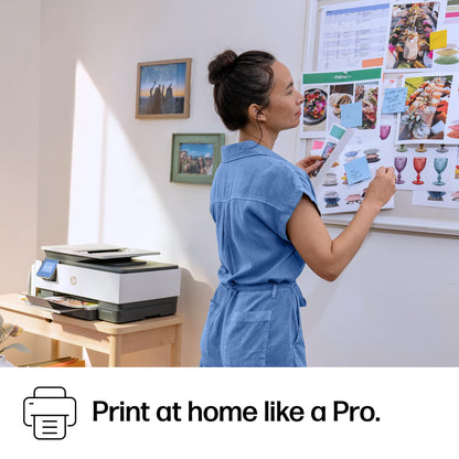 HP OfficeJet Pro 8139e Wireless All-in-One Color Inkjet Printer, Print, scan, Copy, fax, ADF, Duplex Printing Best-for-Home Office, 1 Year Instant Ink Trial Included, AI-Enabled (40Q51A)