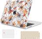 Mektron Compatible with M4 MacBook Air 15 inch Case 2025 A3241 2024 2023 M3 A3114 A2941 M2 Liquid Retina Display Touch ID, Plastic Hard Case & Keyboard Skin & Screen Protector - Floral C345