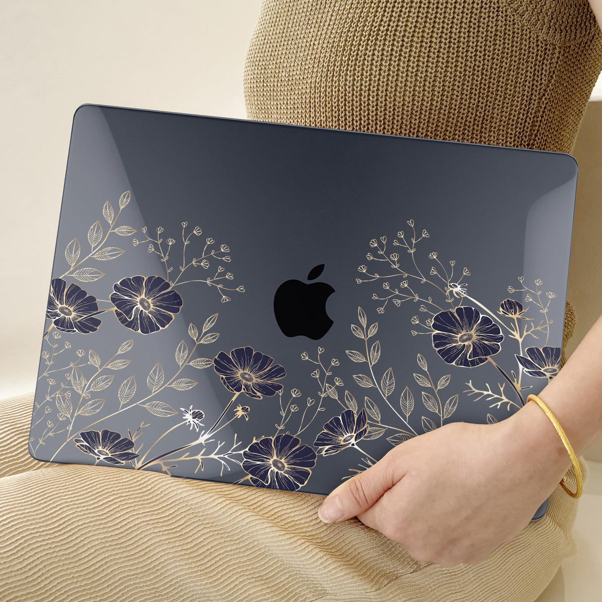 TWOLSKOO for MacBook Air 13 inch Case M5 2026 M4 2025 M3 M2 2024-2022 A3449 A3240 A3113 A2681, Plastic Hard Shell & Keyboard Cover & Screen Film for MacBook Air 13.6 inch Case, Creative Brain