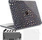 May Chen for MacBook Air 13.6 Inch Case 2025/2024/2023/2022 Release (Model A2681 A3113 A3240, M2 M3 M4 Chip) – Hard Shell Laptop Cover with Keyboard Cover & Screen Protector， Leopard Print