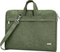 Voova Laptop Bag 15.6 Inch, Waterproof Computer Sleeve Carrying Case with Shoulder Straps & Handle Compatible with Macbook Air 15 M2/M3/M4, MacBook Pro 15/16, 15-16 Inch Hp Dell Lenovo, Army Green