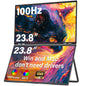 InnoView 23.8" FHD Dual Portable Monitor 1920x1080P 100% sRGB - Foldable & Stackable Design with 315° Screen Adjustment & 180° Stand | USB-C/HDMI, Dual Monitor for Laptop, Mac, Windows