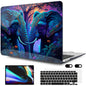 MEEgoodo for MacBook Air 13 inch Case 2021 2020 2019 2018 Released A2337 M1 A2179 A1932 with Touch ID, Plastic Hard Shell & Keyboard Cover Compatible with MacBook Air Case 13.3,Trendy Bow & Hearts