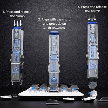KEMOVE P10 2-in-1 Switch & Keycap Puller for Mechanical Keyboards, Quick & Painless Removal, DIY Customization, Maintenance, Cleaning for Beginners & Enthusiasts