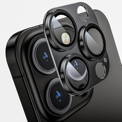 Camera Lens Protector for iPhone 14 Pro / iPhone 14 Pro Max, Alloy Metal Camera Cover with Tempered Glass Screen Protector Accessories,Case Friendly,Scratch Resistant,Easy to Install - Space
