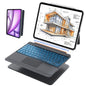 WIWU for iPad Case Keyboard for Air 13 Inch M4/M3/M2 2026/2025/2024 Magnetic Detachable Keyboard Case Adjustable Stand 7 Colours Backlit Keys Trackpad (Black, for Air 13"(M3/M2) Pro 12.9" 6/5/4/3)