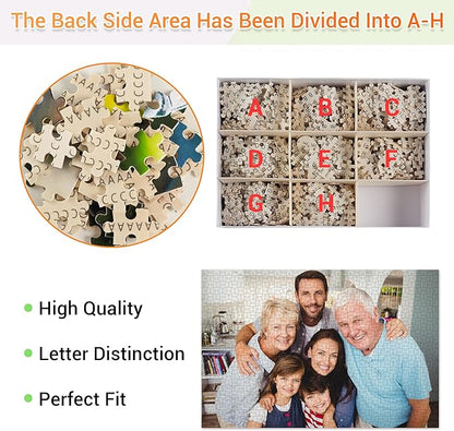 Easycosy Custom Photo Puzzles 1000/500/300 Pieces for Adults Families Personalized Picture Text Jigsaw Puzzle Gift for Holiday Birthday Anniversay(Horizontal/Vertical)