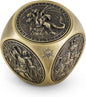 Kabinka Spinner Dice for 7 in 1 DND Dice Set, Unique Metal Dice for Dungeons and Dragons RPG Role Playing Gaming (Bronze)