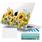 Lepeoac Case for 2026/2025/2024/2023 MacBook Air 15-inch Laptop Release M5 A3448 /M4 A3241 /M3 A3114 /M2 A2941, Stylish Protective Hard Shell Cover for MacBook Air 15.3 inch, Sunflowers
