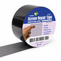 HA SHI Screen Repair Kit for Windows or Doors (4" x 15FT, Black) 3-Layer Strong Adhesive Tape, Made in Korea, Ease-Installation Fiberglass Covering Mesh