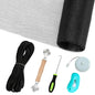 Magnetic Screen Door - Self Sealing, Heavy Duty, Hands Free Mesh Partition Keeps Bugs Out Let Breeze in- Pet and Kid Friendly - Keep Open Feature (Black, Fit Door Size 32 x 80 Inch)