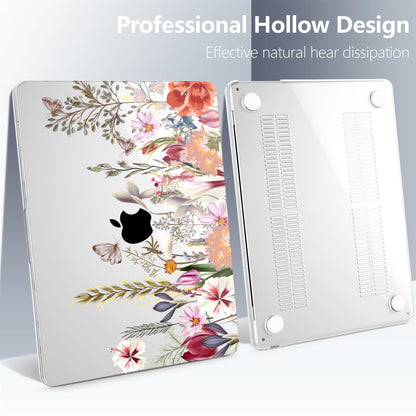 Batianda Case for MacBook Air 15" with M5 M4 M3 M2 Chip, Botanical Meadow