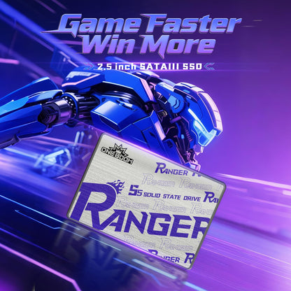 KingSpec OneBoom 512GB Internal SSD 2.5" SATA III – Up to 550MB/s Read, 3D NAND, Ideal for Old PC, Laptop & PS4 Upgrades