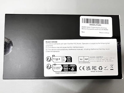 USB C Docking Station 3 Monitors Compatible with Mac/Windows, KOZYC Triple Display Docking Station with 3xHDMI(4k60Hz/30Hz+1080p), 3xUSB 3.0, SD/TF, 100W PD with HDMI Splitter Extend Display 3 Monitor