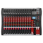 FULODE 12 Channel Audio Mixer, Professional Music Mixer Board DJ Mixing Console with Bluetooth, USB/MP3 Player, Reverb, and 48V Phantom Power for Studio Recording, Karaoke, and Live Performances