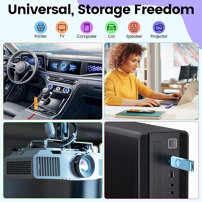 Kepmem 10 Pack 1GB USB Flash Drive USB 2.0 Thumb Drives Jump Drive Fold Storage Memory Stick 1 GB Swivel Design USB Drive USB2.0 Pen Drive with Lanyard for Storage and Backup
