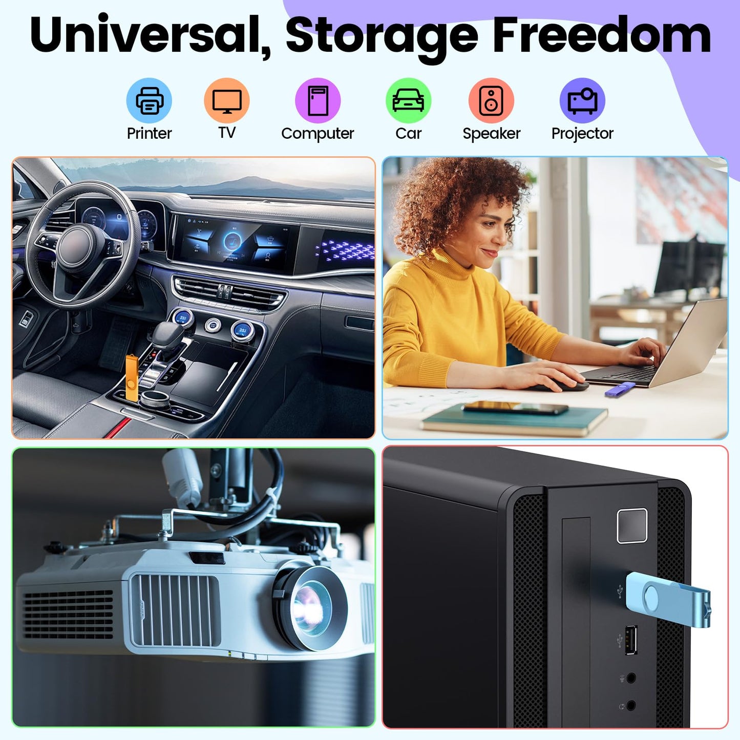 Kepmem 32GB USB Flash Drives 10 Pack 32 GB Thumb Drives Portable