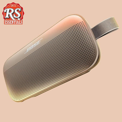Bose SoundLink Flex Portable Bluetooth Speaker (2nd Gen), Portable Outdoor Speaker with Hi-Fi Audio, Up to 12 Hours Battery Life, Waterproof and Dustproof, Sandstone