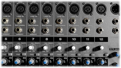 Rockville RPM1470 6000W Peak 14-Channel Powered Mixer, 750W RMS x 2 at 4 Ohm, USB/Bluetooth, 24-Bit Effects, 14 XDR2 Mic Preamps, for Live Events/Church Bands