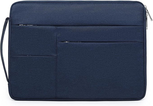 HYZUO 17-17.3 Inch Laptop Sleeve Bag Briefcase for 17" 17.3" HP/Dell/Lenovo/ASUS/LG/MSI Gaming Laptop/Razer Blade 17/18, Men Women NoteBook Protective Case Bag, Navy Blue