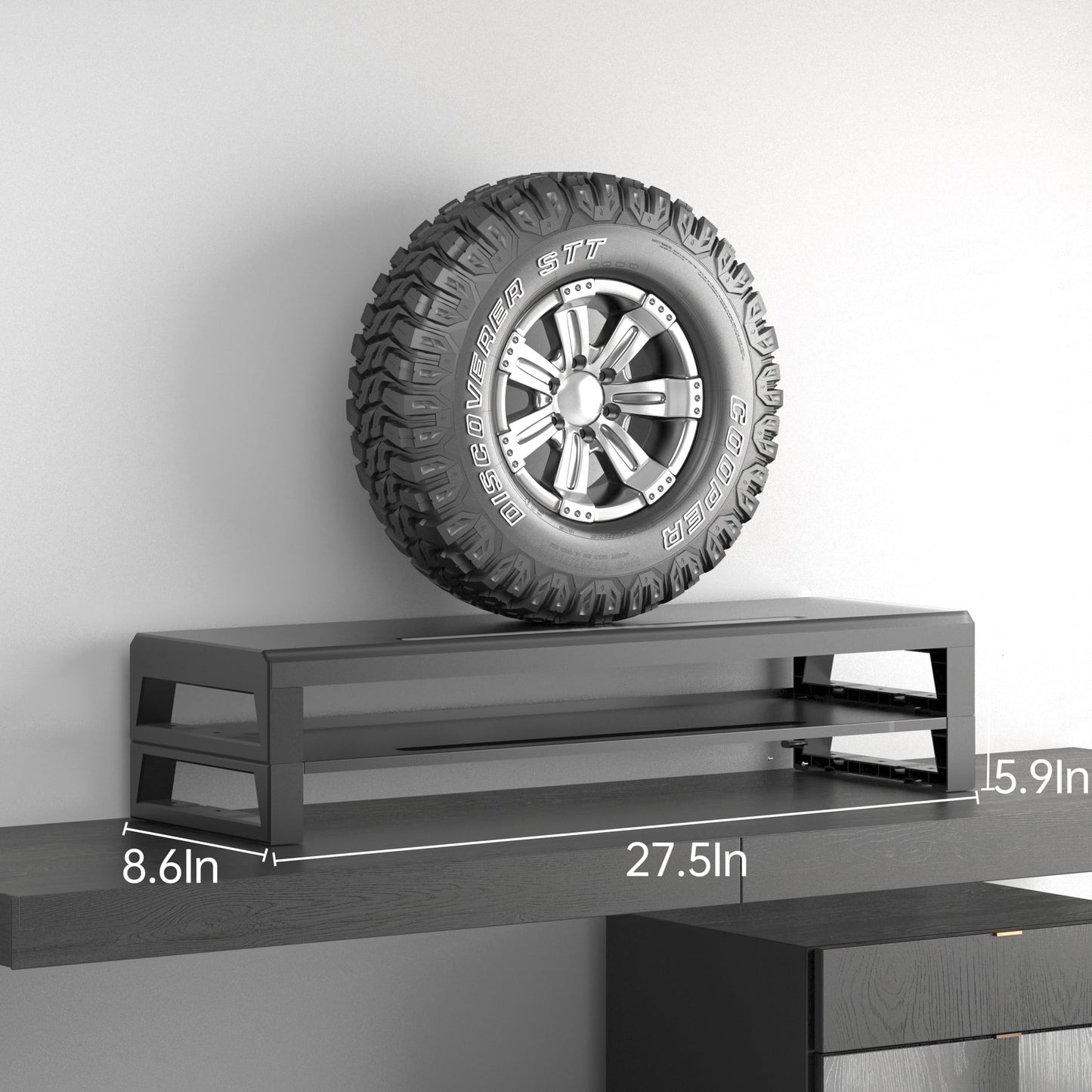 GECKOSTROLL Computer monitor stand (Wireless Charging, Two-layer 700mm)