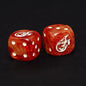 Fireball D6 Dice Set – 10 x 16mm Red & Orange Pearl Dice with Explosion Symbol | Fantasy Tabletop Dice for RPG, Wargames & Roll Damage