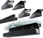 No-Screw Under Desk Cable Management Tray - Self-Adhesive Installation, Cord Management, Cable Tray, Under Desk Wire Organizer - Black Set of 4