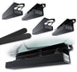 No-Screw Under Desk Cable Management Tray - Self-Adhesive Installation, Cord Management, Cable Tray, Under Desk Wire Organizer - Black Set of 4