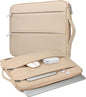 Voova Laptop Sleeve Carrying Case 15.6 16 Inch,Slim Computer Cover Bag Compatible with MacBook Pro 15/16, Dell xps 15,15-16 Inch HP Dell Asus Acer Laptop, Apricot