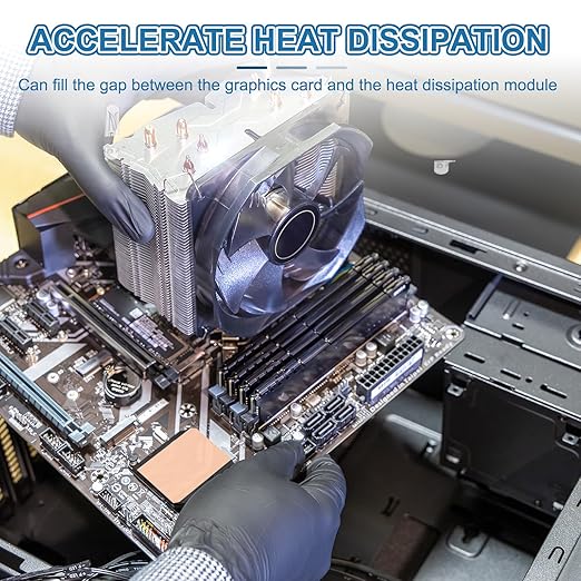PATIKIL Copper Heatsink Pad Shims, 24 Pcs 15x15x0.6mm Copper Pad Shim IC Chipset GPU CPU Thermal Heatsink for Cooling Laptop Desktop Computer