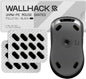 Wallhack UHMW-PE Pill Mouse Skates | Premium Universal Skates for Gaming Mice | Ultra-Smooth Glide on Cloth & Glass Pads | Customize Speed & Control | Durable, Easy to Apply | Black 7mm x 14mm