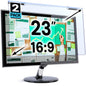 VINTEZ Blue Light Screen Protector for 14 Inch Computer Monitor and Laptop – Anti-UV Blue Light Blocking Film for Desktop PC, Eye Protection Filter, 12.6" x 8.1", 2 Pack