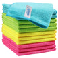 HOMEXCEL 100PK Microfiber Cleaning Cloth, Cleaning Rag for Home, 11.5x11.5