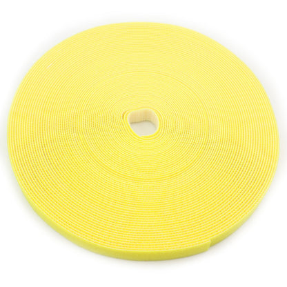 Saisn Reusable Fastening Tape Cable Ties 3/4 Inch Double Side Hook Roll (25 Yard, Grey)