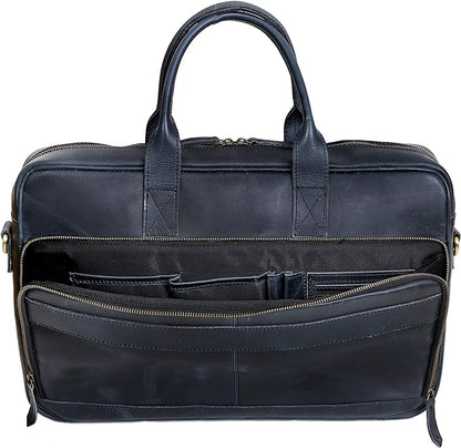 VC VINTAGE COUTURE Leather briefcase bag for men Leather Laptop Bags For Men and Women Travel Messenger Bag
