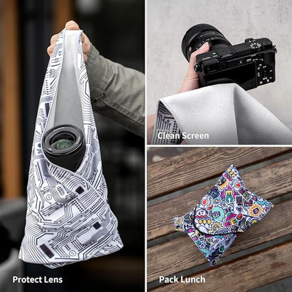 PGYTECH Protective Wrap, Anti-scratch Lens Wrap, Lens Protector, Magic Self-Adhesive Cloth Protective Wrapper for DSLR/Camera/Phone/Accessories
