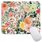 Armanza Square Mouse Pad Apricot Flower, Personalized Premium-Textured Custom Mouse Mat Design, Washable Mousepad Cloth, Non-Slip Rubber Base Computer Mouse Pads for Wireless Mouse