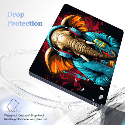 Lepeoac Case for 2026/2025/2024/2023 MacBook Air 15-inch Laptop Release M5 A3448 /M4 A3241 /M3 A3114 /M2 A2941, Stylish Protective Hard Shell Cover for MacBook Air 15.3 inch, Elephant Hoodie
