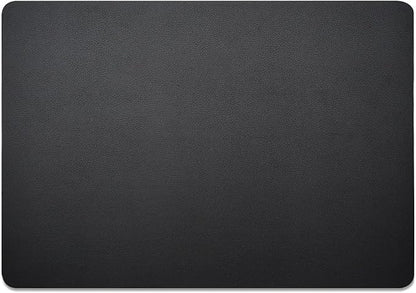 Nekmit Leather Desk Blotter Pad 17 x 12 Inches, Flat, Non-Slip, Waterproof, Black